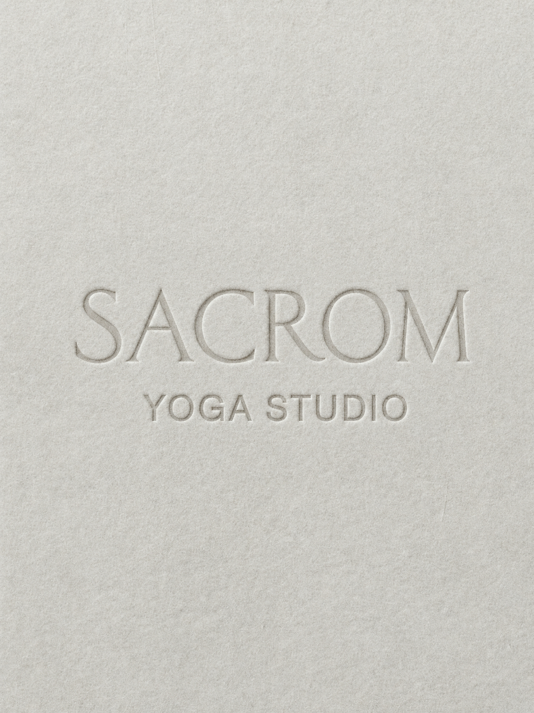 Sacrom wellness studio visual design