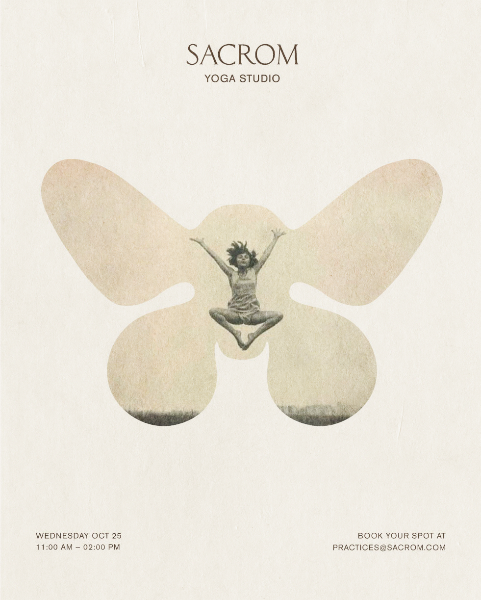 Sacrom yoga brand identity by Ethiser Studio
